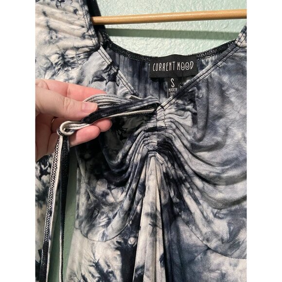 NWT Current Mood‎ Dolls Kill Tie Dye Full Sleeve Handkerchief Dress  Small - Picture 6 of 9